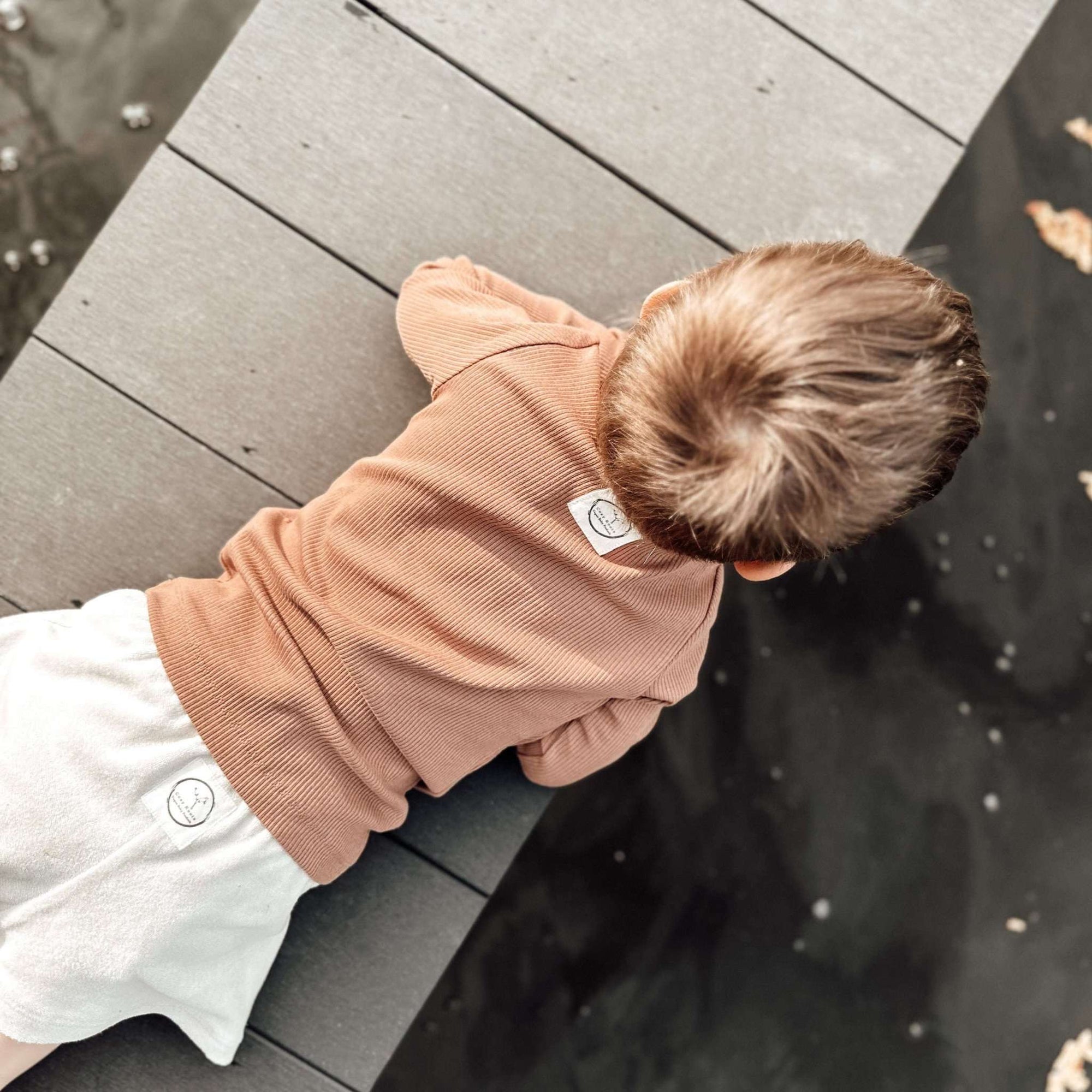 Organic Slim Longsleeve - Walnut - S A L E