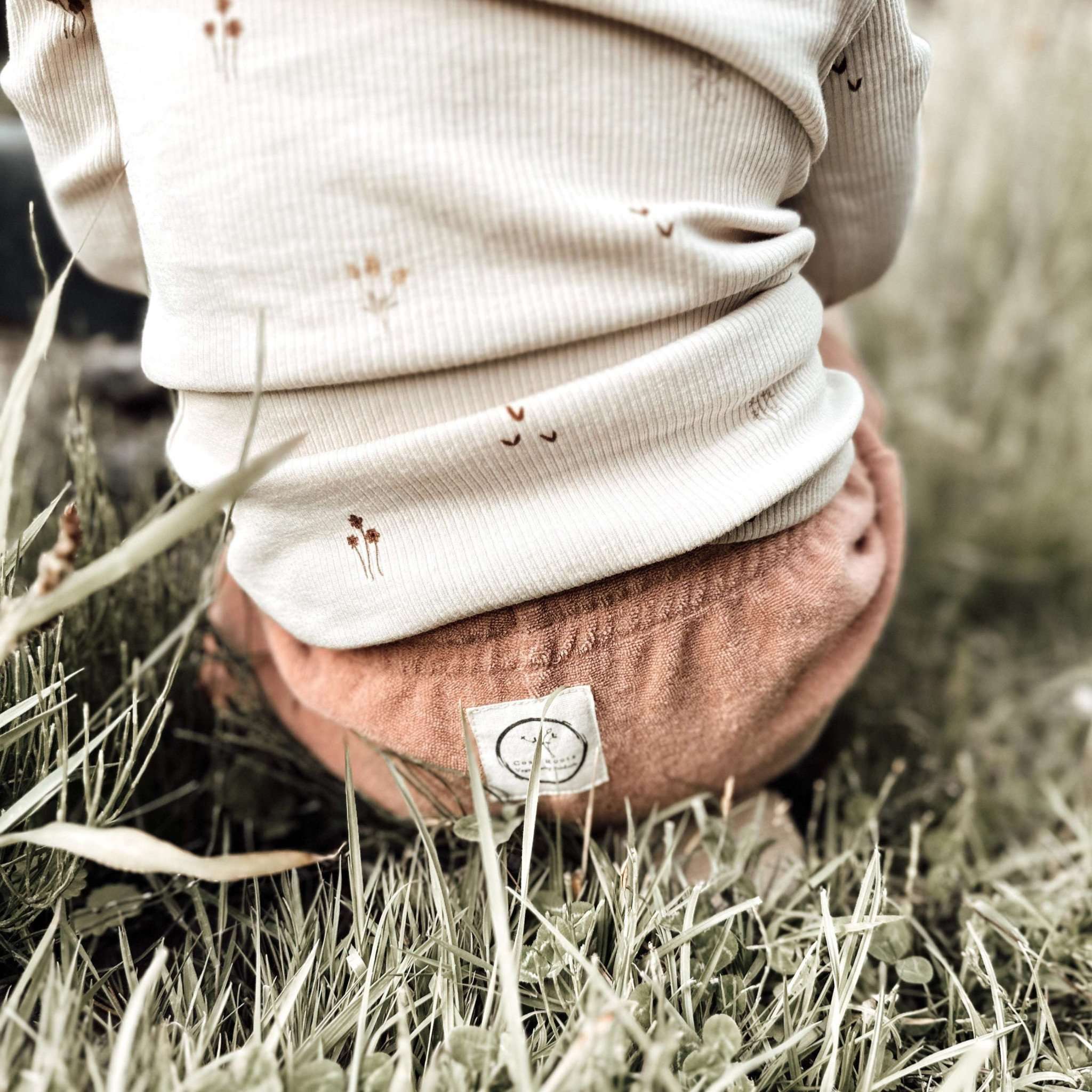 Organic Terry Shorts - Dusty Rose