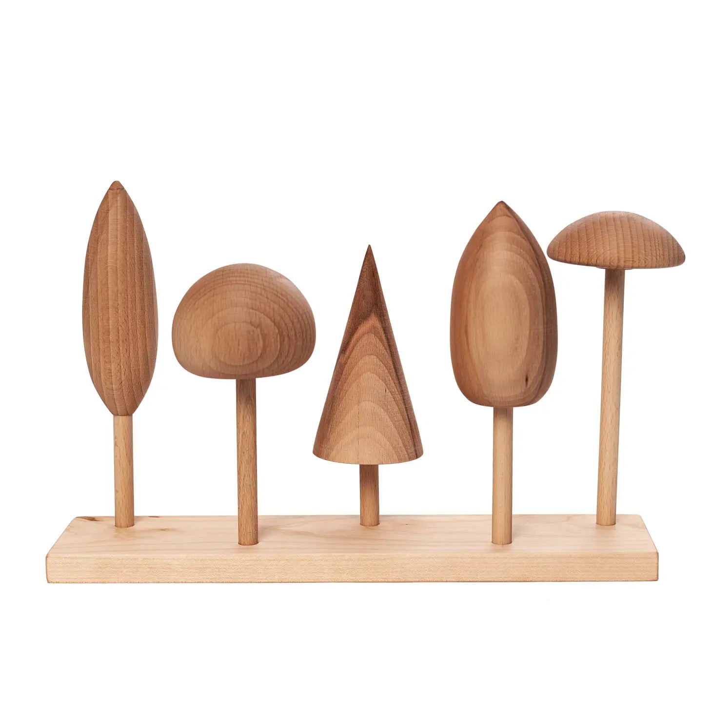 Natural Wooden Stacking Toy - Tree Crowns