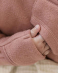 Organic Fleece Jacket - Dusty Rose Melange