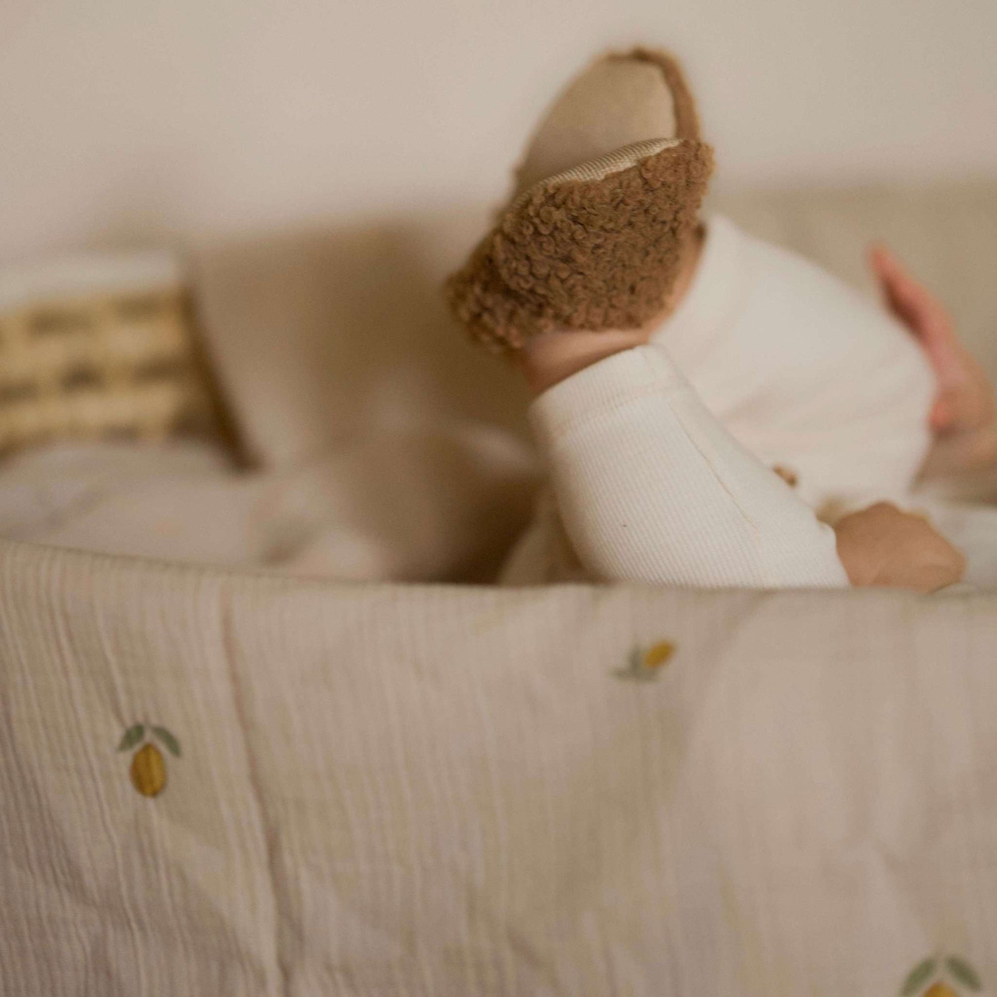 Organic Muslin Swaddle - Pure Lemon - 120x120cm