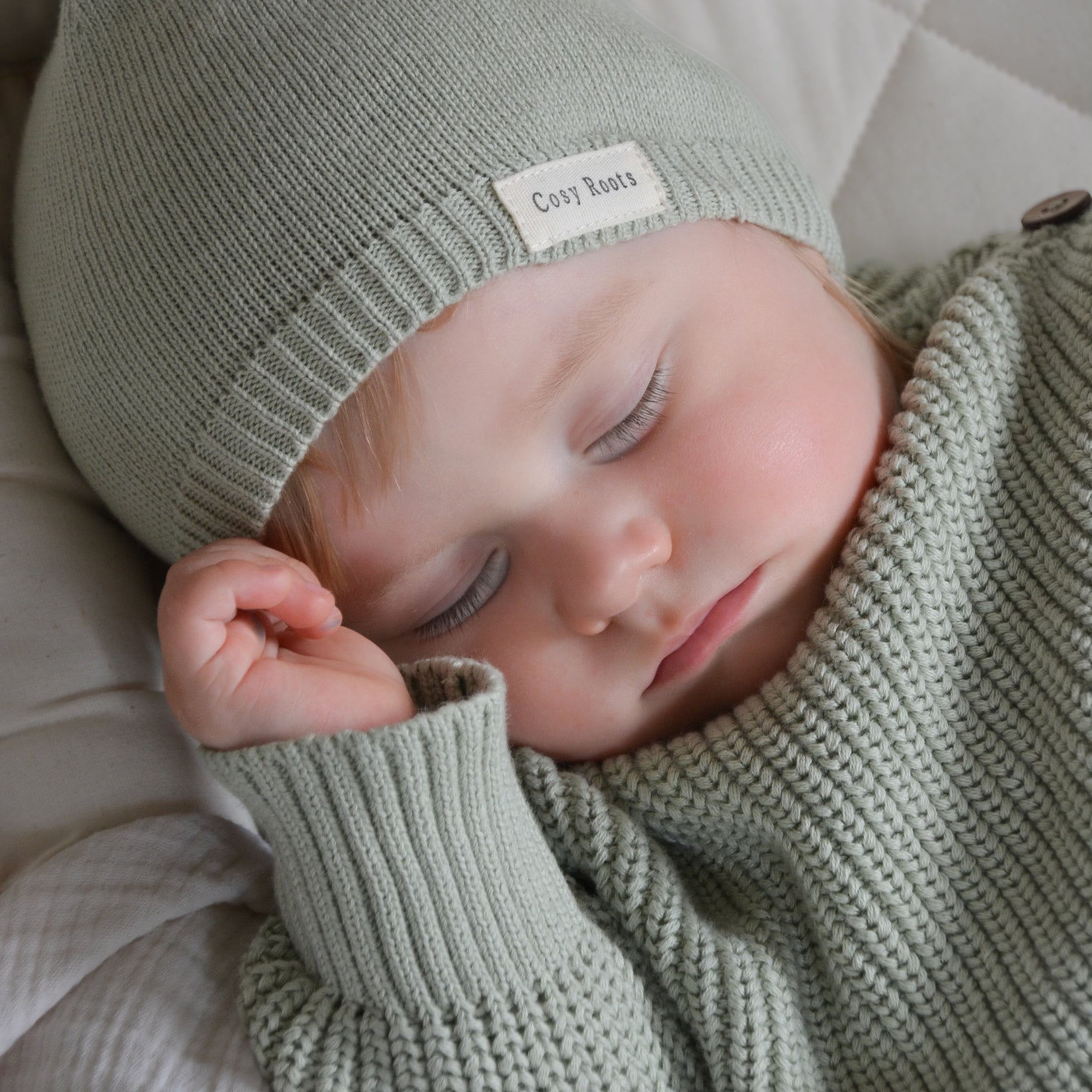 Organic Oversize Knit Pulli - Seagrass