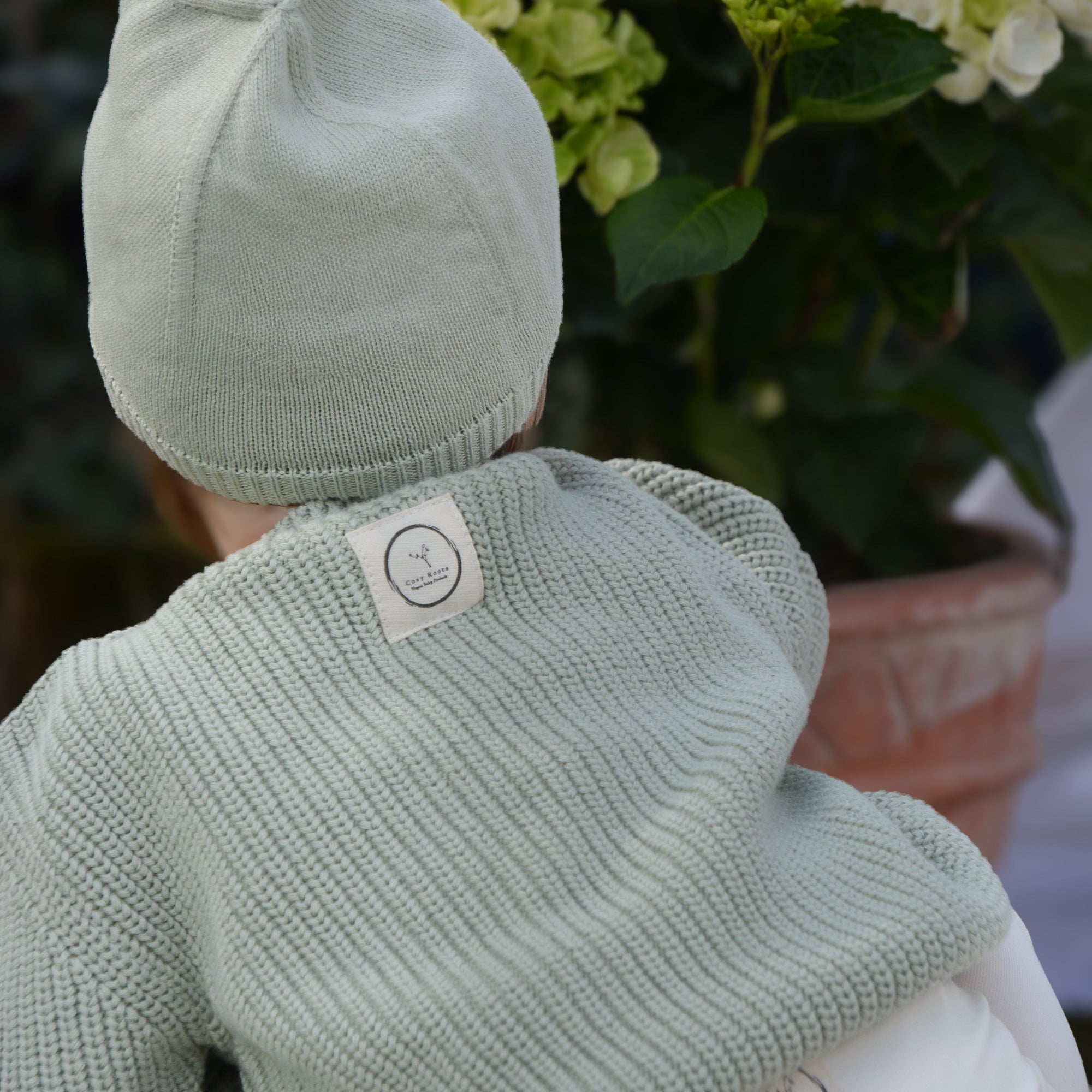 Organic Oversize Knit Pulli - Seagrass