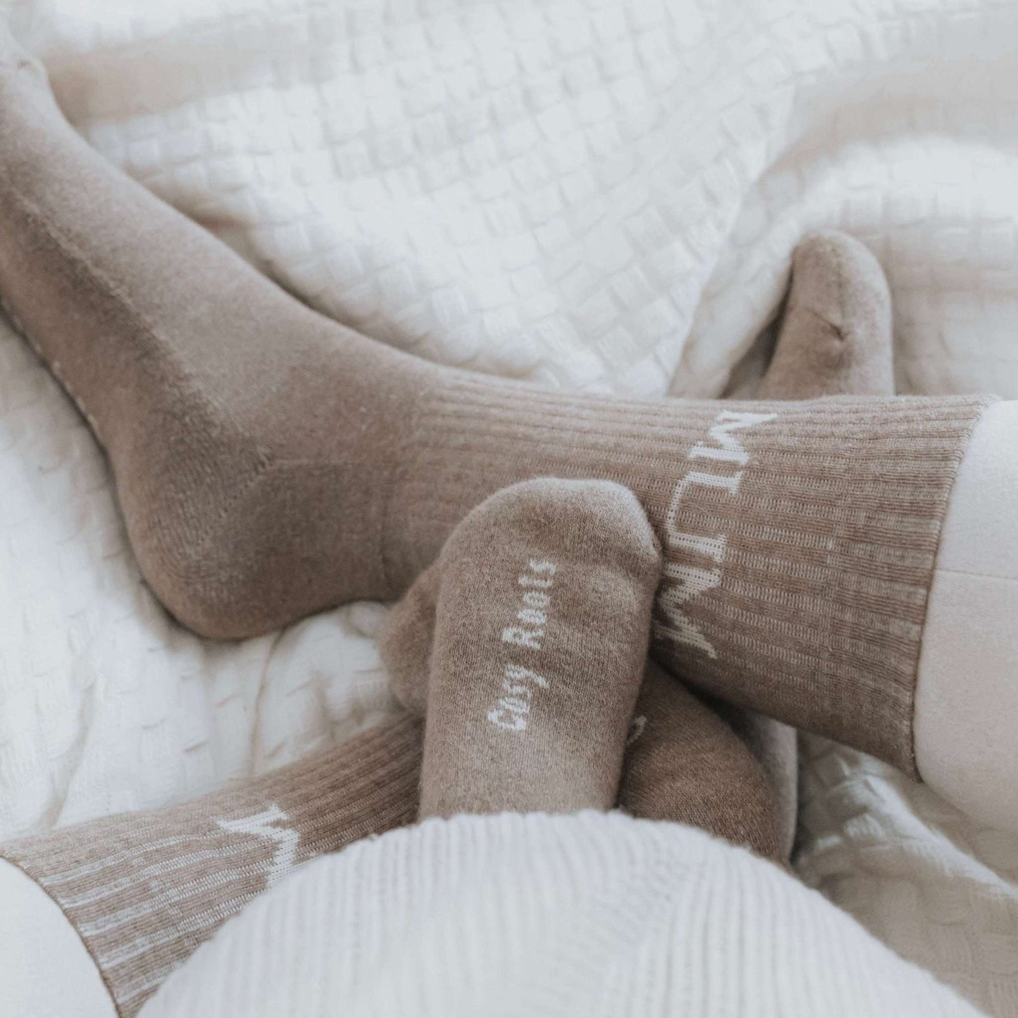 Organic Socks - MUM - Caramel - S A L E