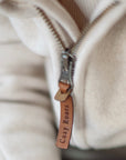 Organic Fleece Jacket - Light Beige Melange
