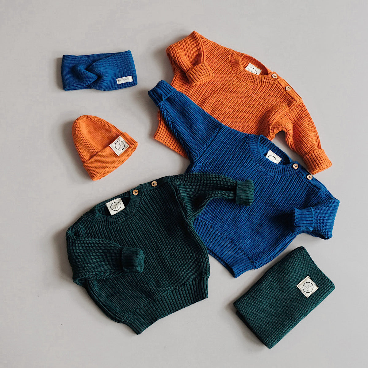 GOTS Organic Knit Beanie - Pumpkin Orange