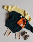 GOTS Organic Oversize Knit Pulli - Forest Green