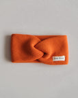 GOTS Organic Knit Headband - Pumpkin Orange