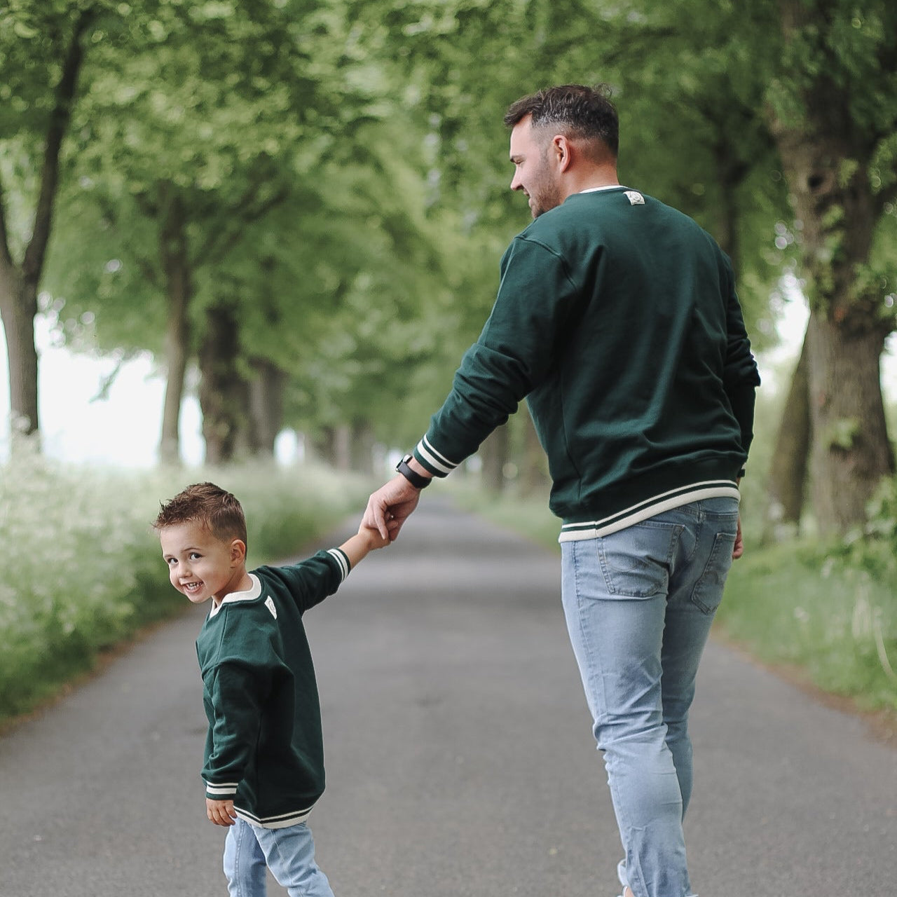 Family Sweatshirt - Vintage Green