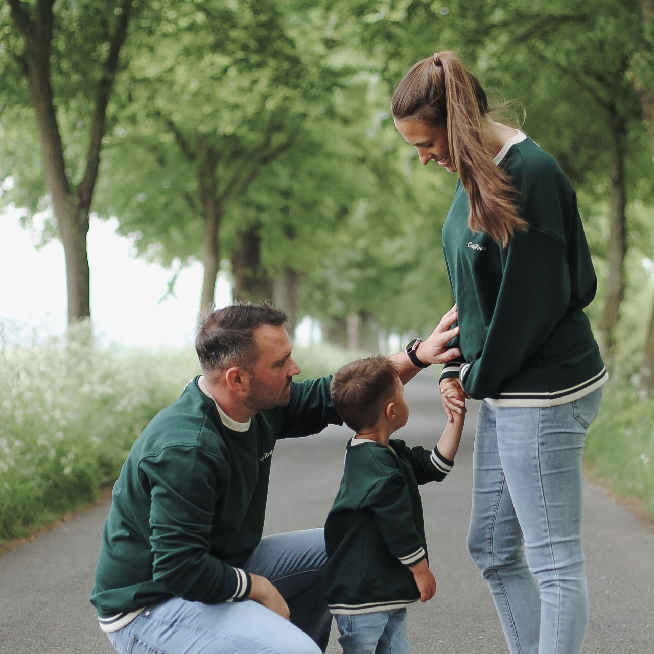 Family Sweatshirt - Vintage Green