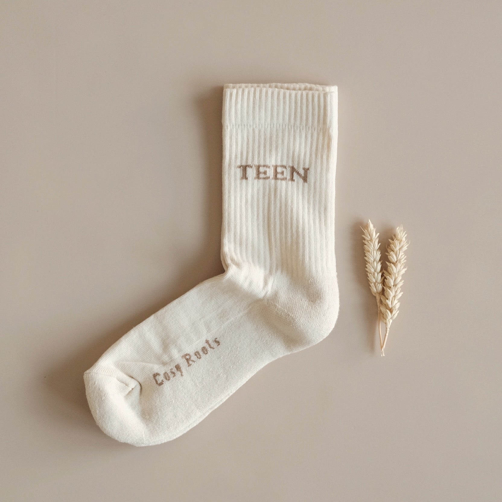 Organic Socks - TEEN - Sand