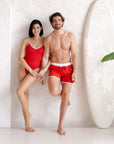 Sustainable MUM Bathing Suit - Red