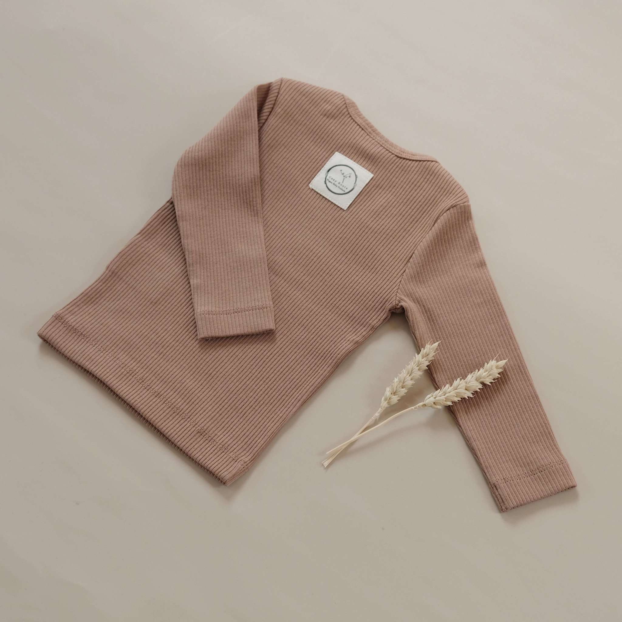 Organic Slim Longsleeve - Walnut - S A L E