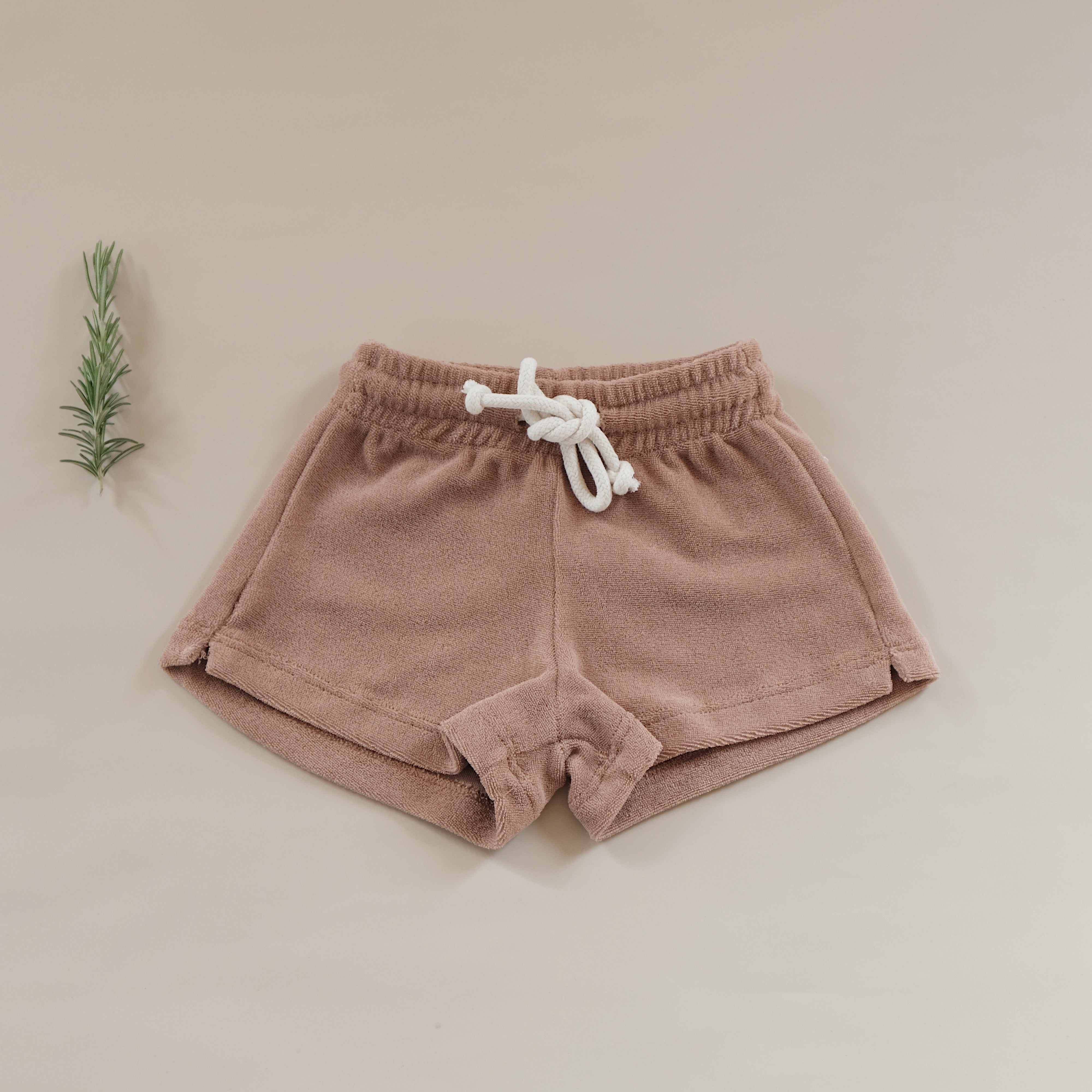 Organic Terry Shorts - Walnut