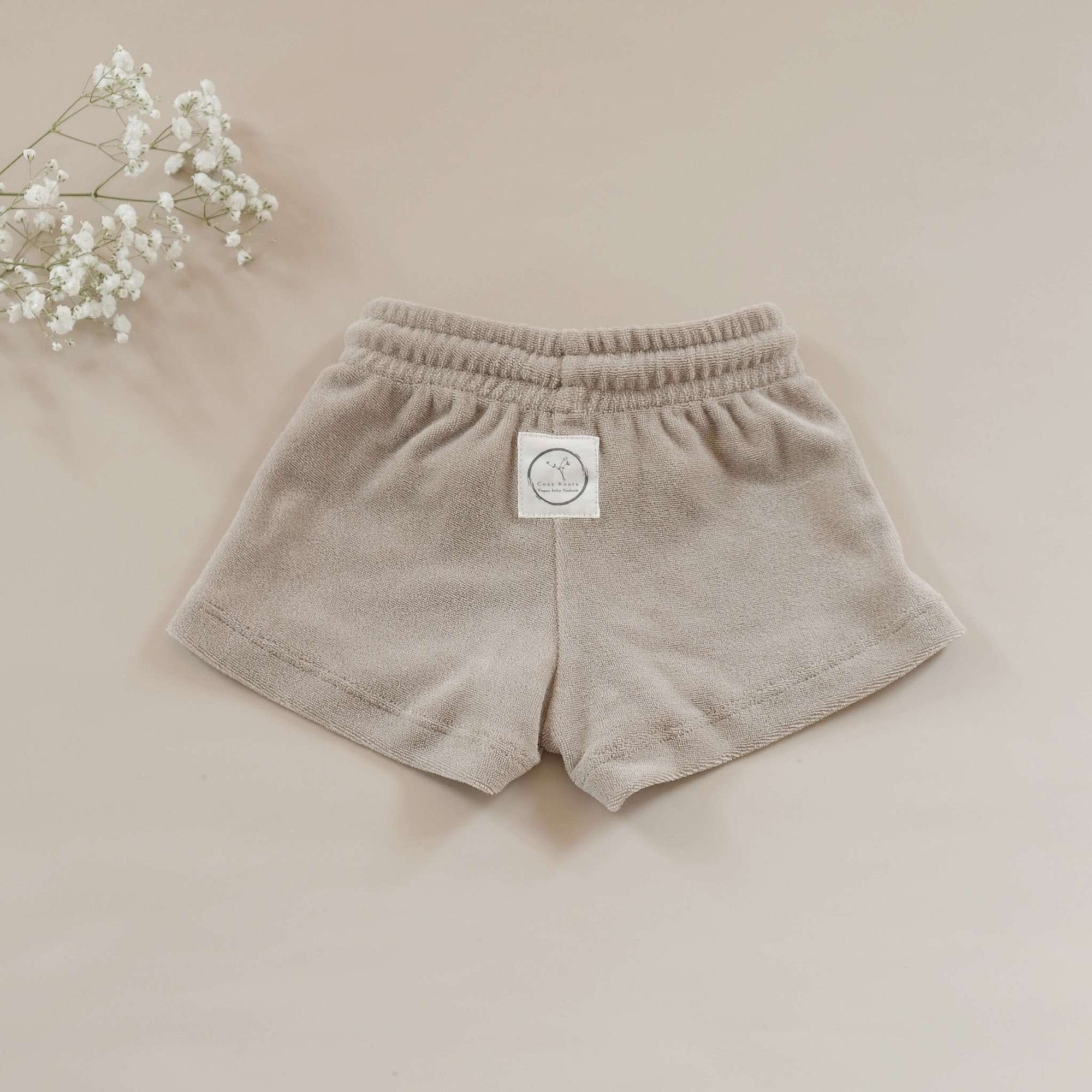 Organic Terry Shorts - Caramel