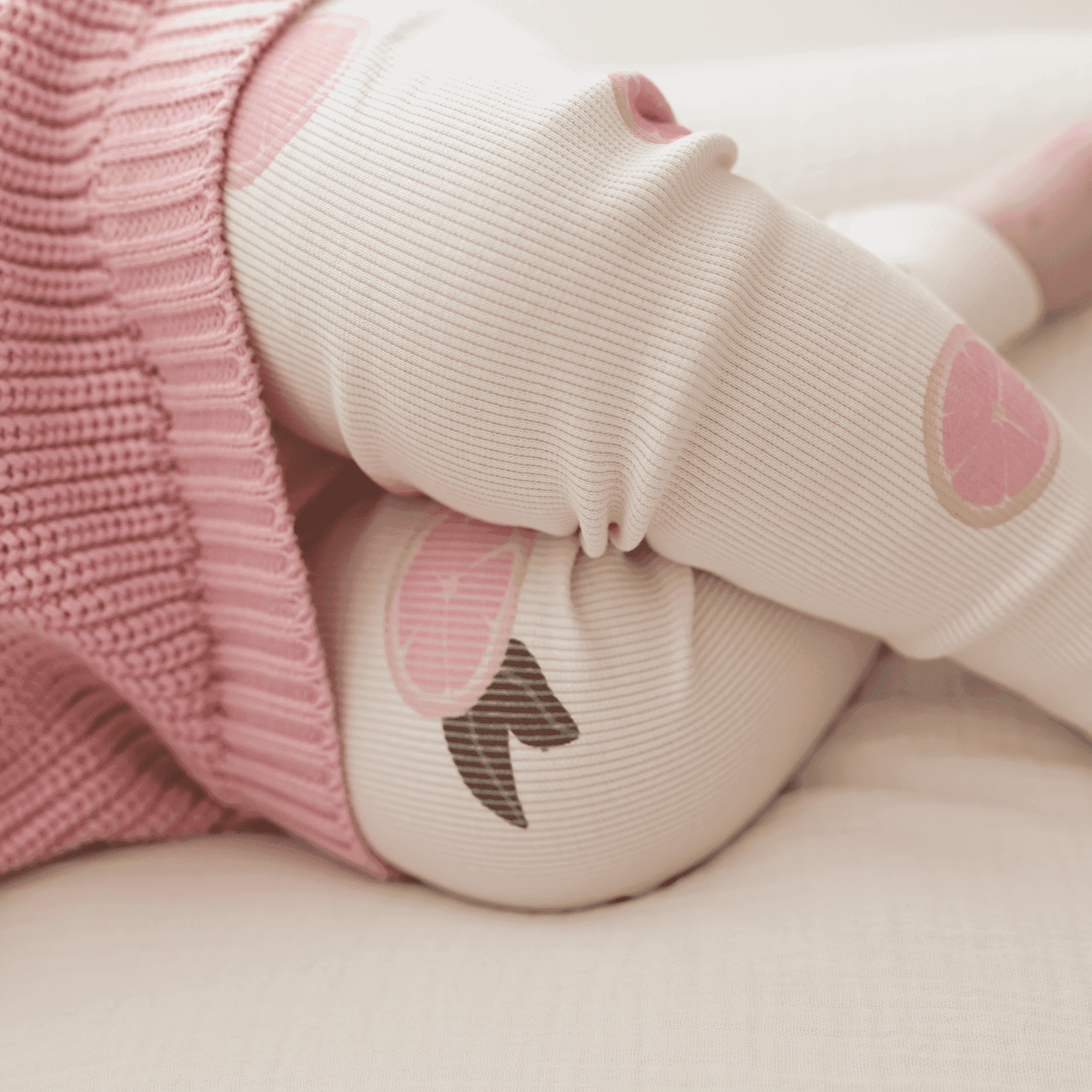 Organic Rib Leggings - Little Grapefruits