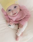 Organic Rib Leggings - Little Grapefruits