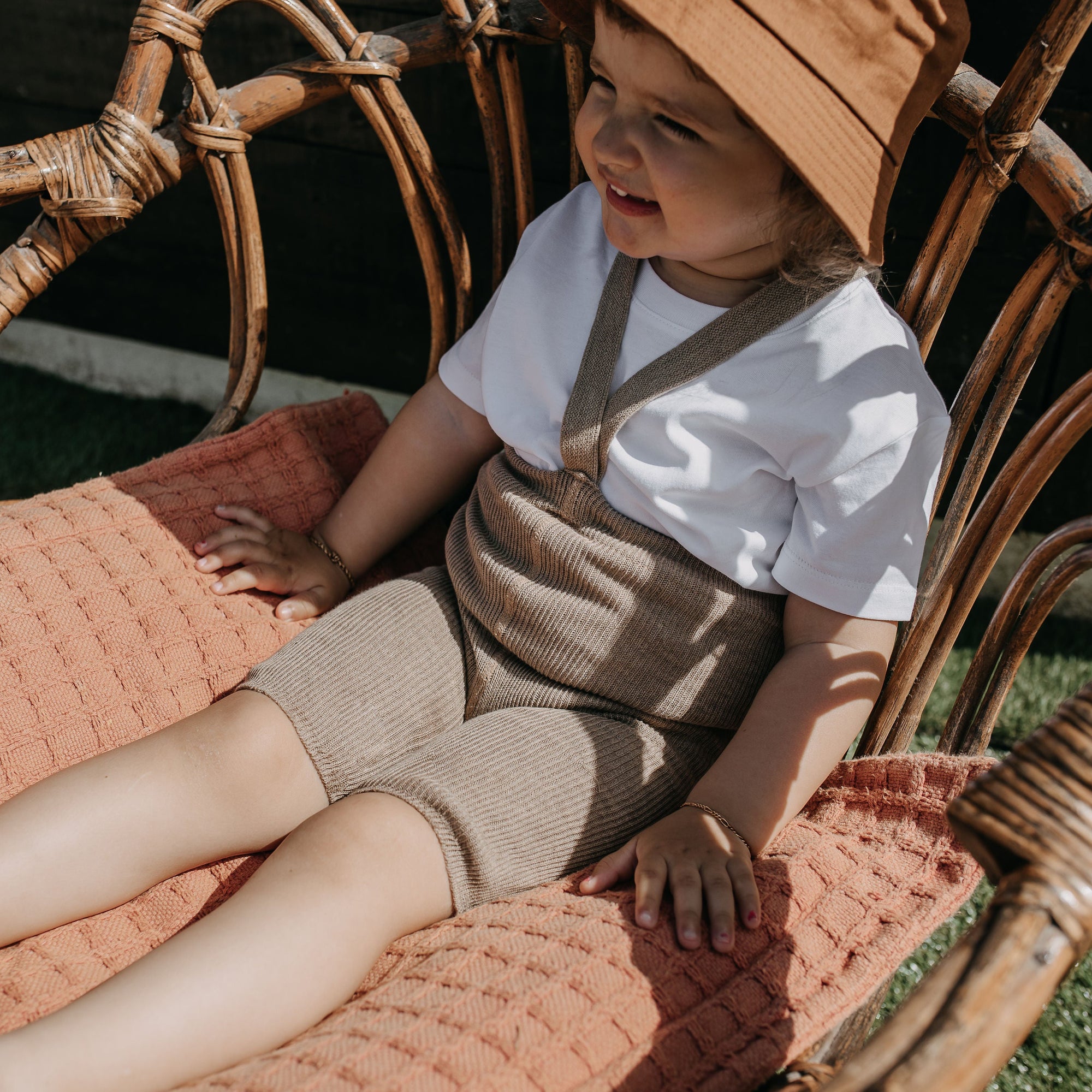 Organic Shorty Tights - Peanut Blend