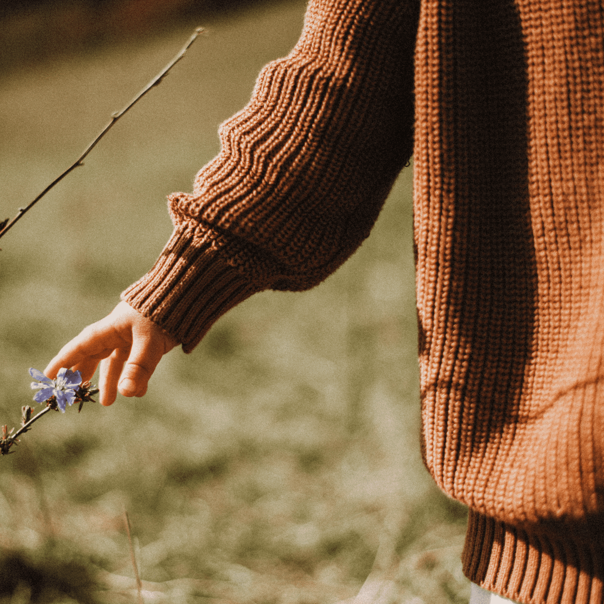 Organic Oversize Knit Jumper - Walnut