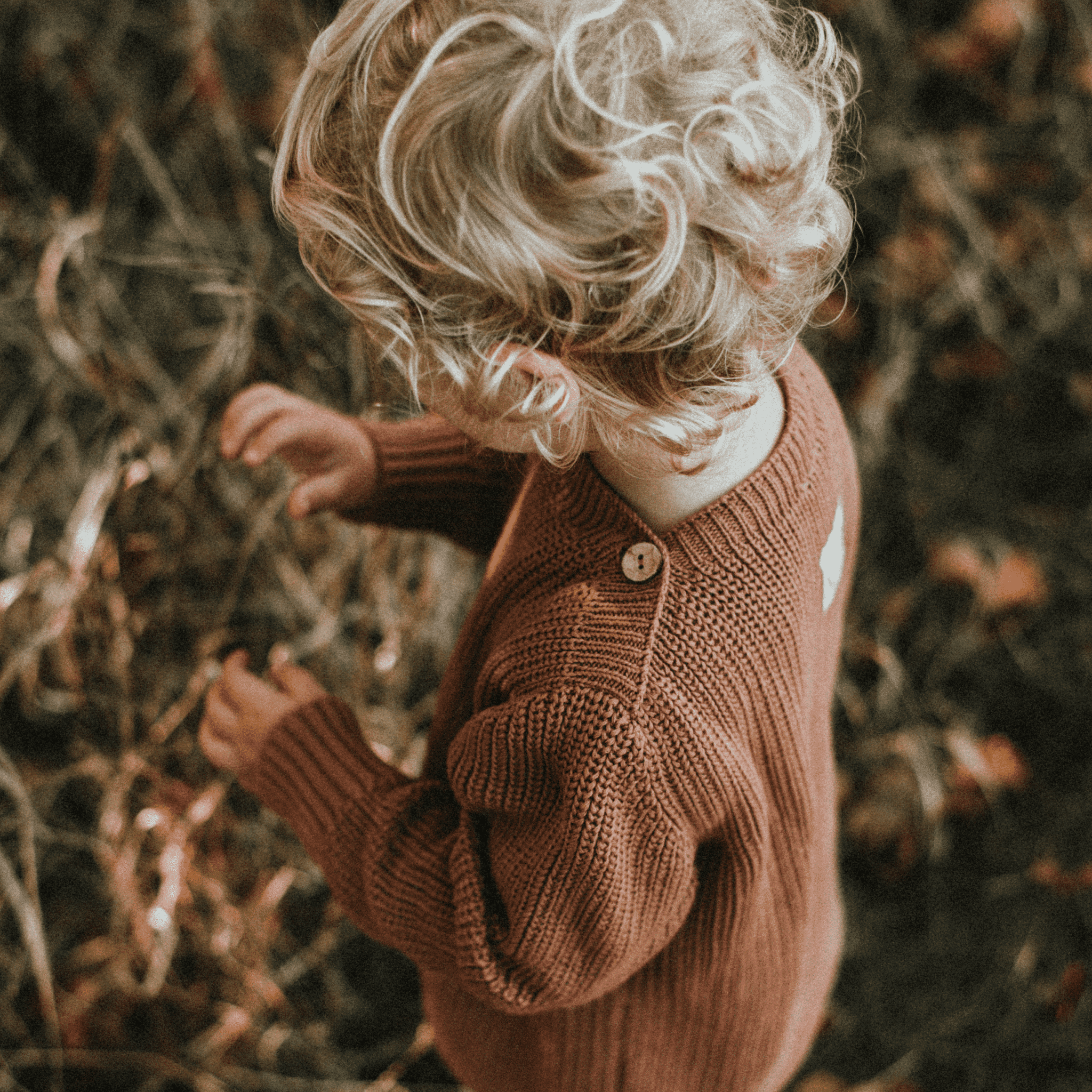 Organic Oversize Knit Jumper - Walnut