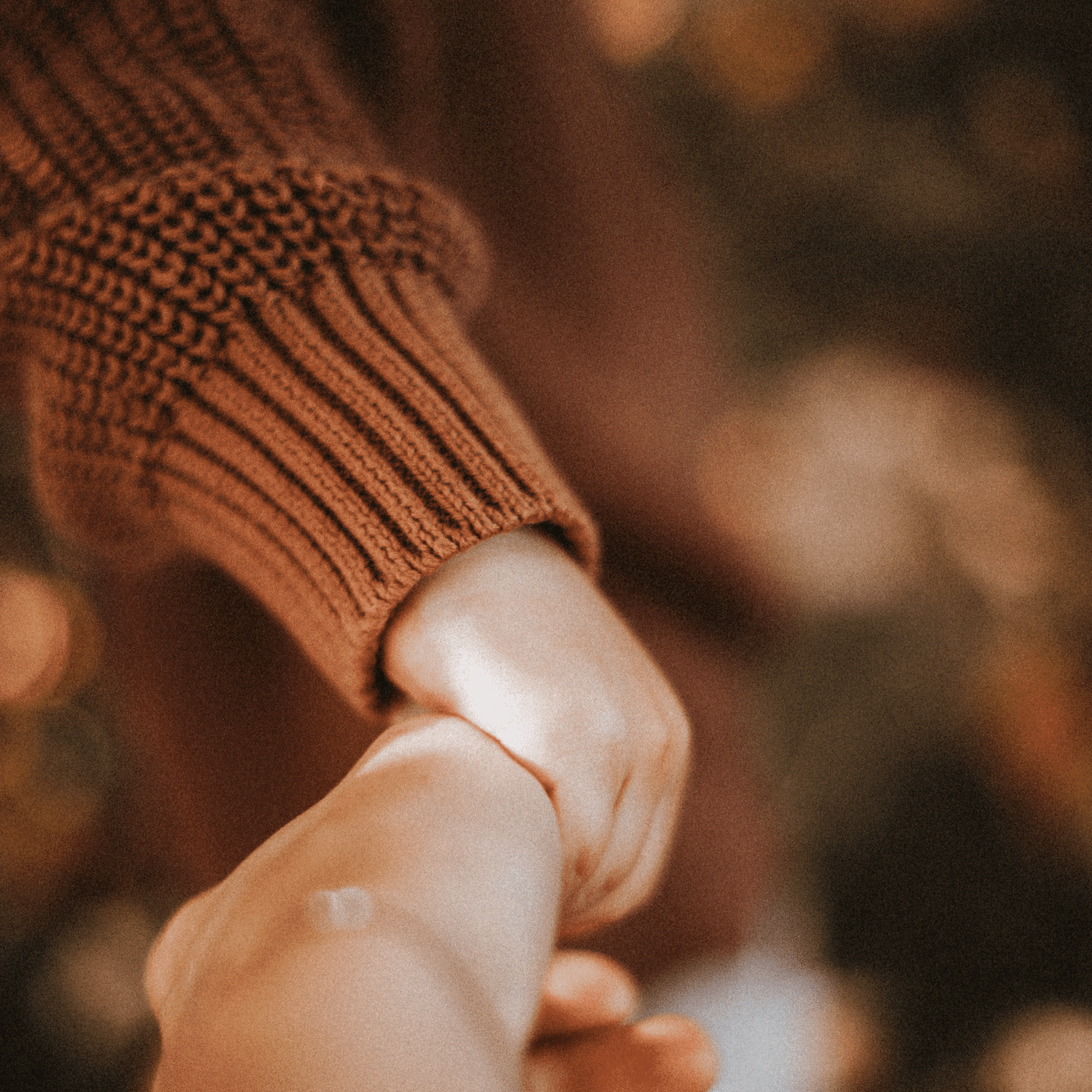 Organic Oversize Knit Jumper - Walnut