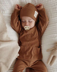 Organic Rib Sweatshirt - Walnut- S A L E