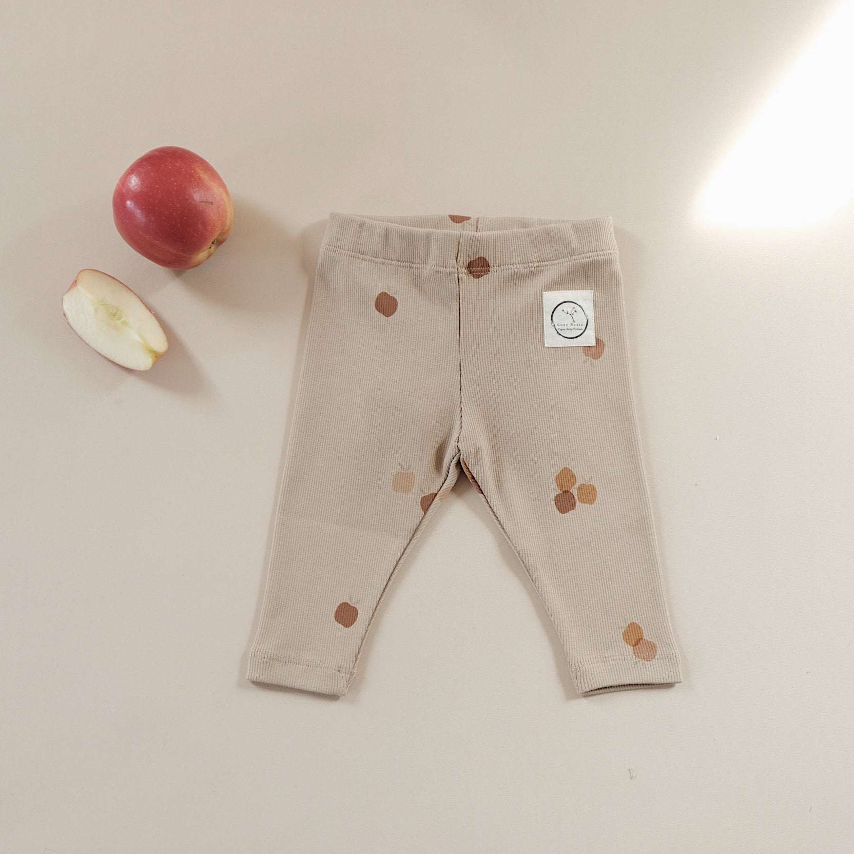 Organic Rib Leggings - Pure Apple