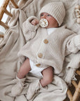 Organic Knit Cardigan - Sand - SALE