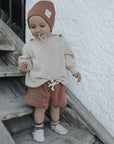 Organic Rib Beanie - Walnut - S A L E