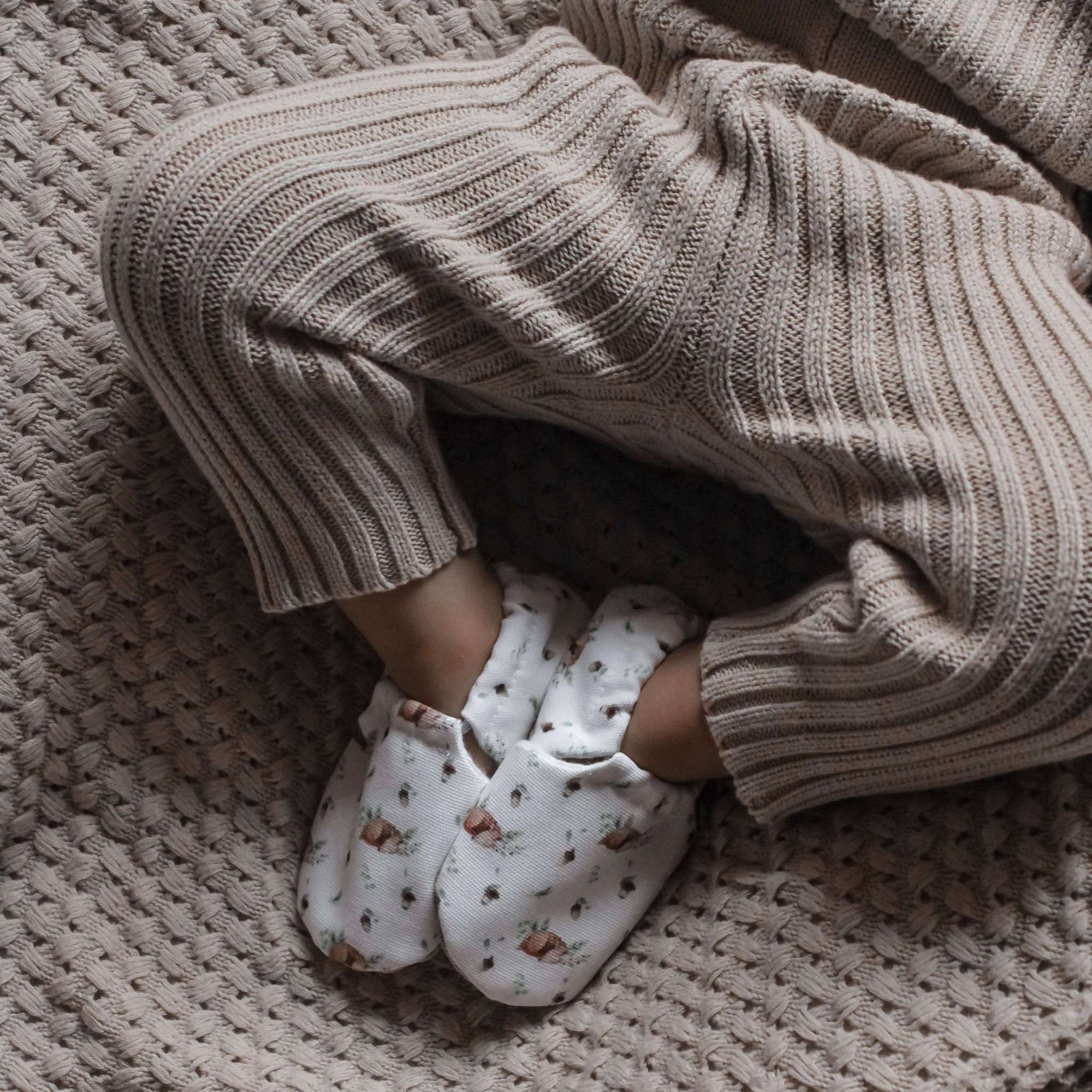 Vegan Newborn Shoes - Cosy Deer - S A L E