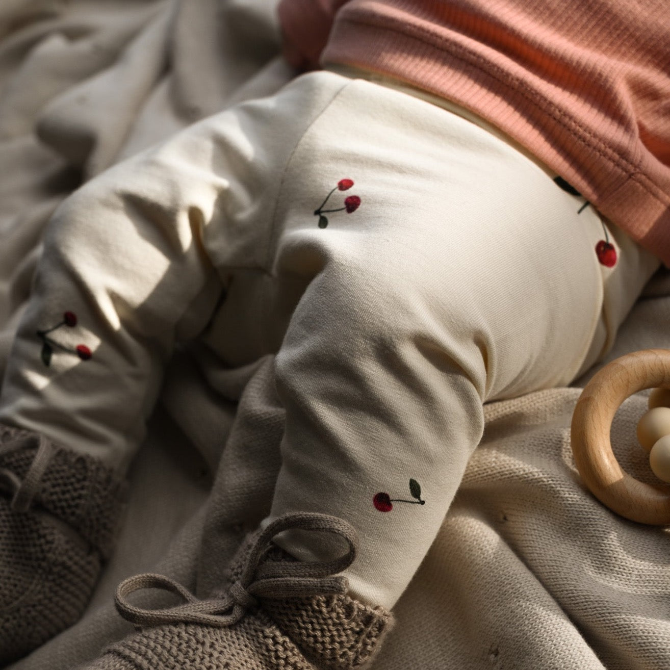 Organic Leggings - Pure Cherry