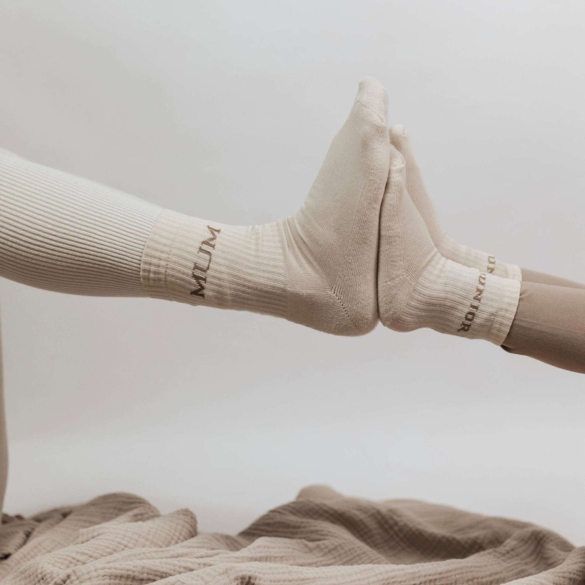 Organic Socks - MUM - Sand
