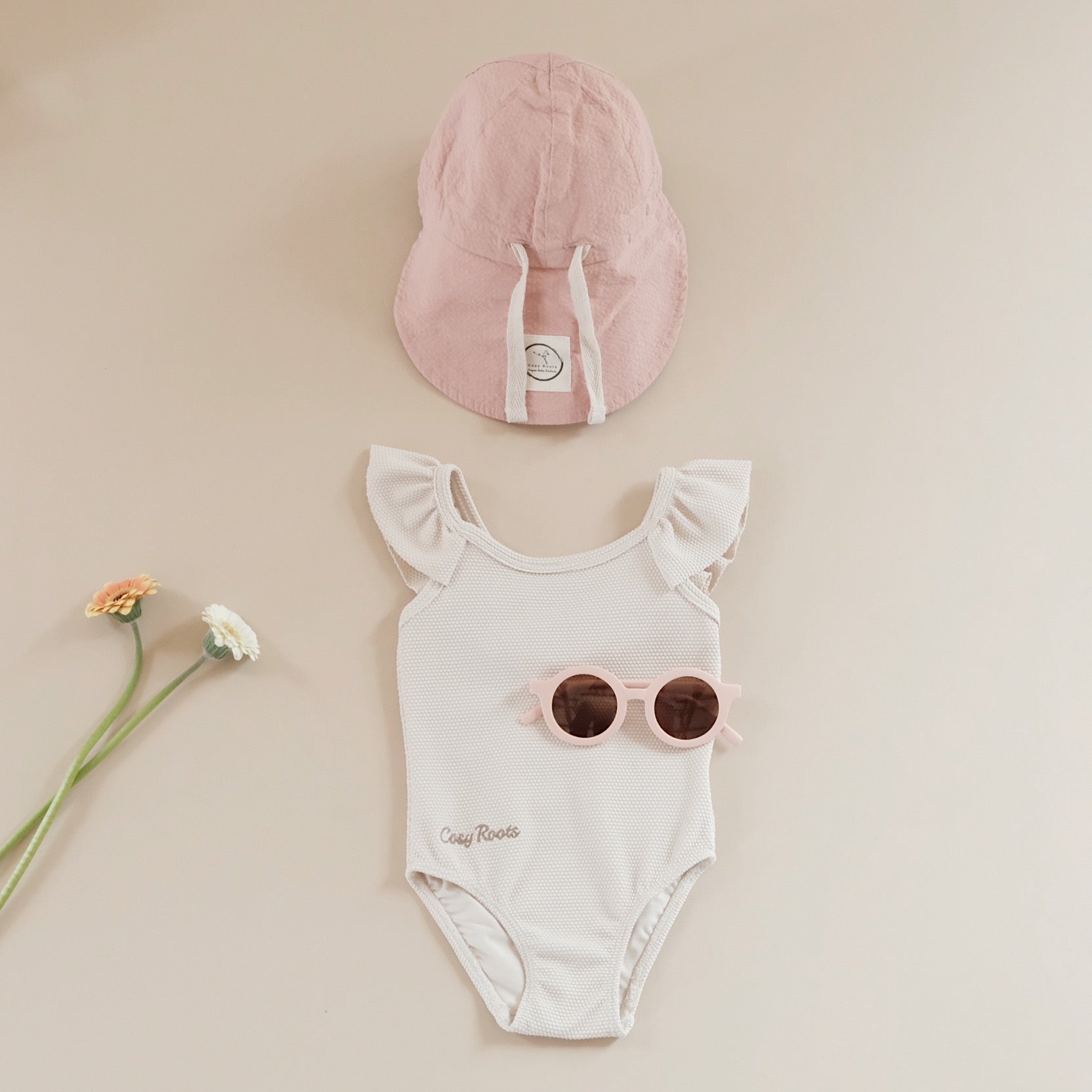 Organic Sun Hat - Dusty Rose
