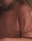 Organic Oversize Shirt - Dusty Rose - S A L E